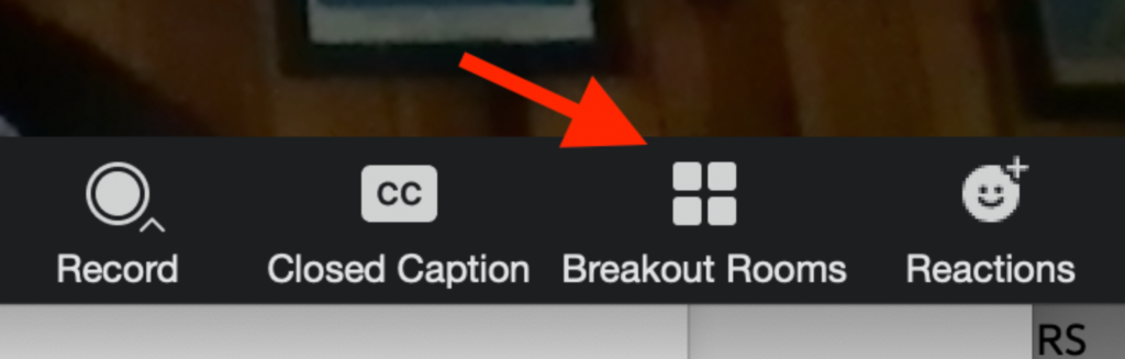 Creating Breakout rooms in Zoom meeting