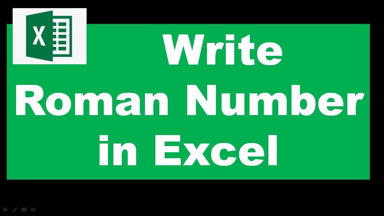 Using Excel- Conversion of Hindu Arabic Numerals into Roman Numerals